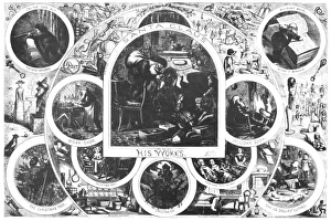 NAST: SANTA CLAUS, 1866. Santa Claus and His Works. Wood engraving by Thomas Nast NAST: SANTA CLAUS, 1866. Santa Claus and His Works. Wood engraving by Thomas Nast