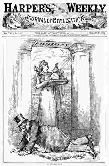 NAST: SPOILS SYSTEM, 1881. Our Stumbling-Block. The spoils system is in the way of business NAST: SPOILS SYSTEM, 1881. Our Stumbling-Block. The spoils system is in the way of business