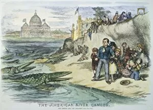 NAST: STATE AID CARTOON. The American River Ganges': one of Thomas Nasts vitriolic