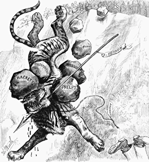 NAST: TAMMANY TIGER. Tired of the Show. The Fate of the Tammany Tiger and his Keeper NAST: TAMMANY TIGER. Tired of the Show. The Fate of the Tammany Tiger and his Keeper