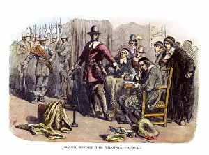 Images Dated 1st December 2010: NATHANIEL BACON (1647-1676). American colonial leader of Bacons Rebellion
