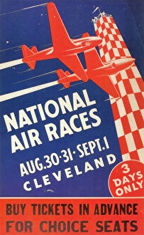Cleveland Gallery: NATIONAL AIR RACE POSTER. A 1947 National Air Race poster, held in Cleveland, Ohio