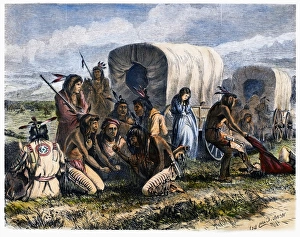 NATIVE AMERICANS: GAMBLING, 1870. Native Americans gambling for the possession of a NATIVE AMERICANS: GAMBLING, 1870. Native Americans gambling for the possession of a