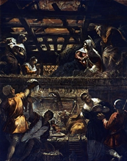 NATIVITY AND ADORATION. The Nativity and Adoration of the Shepherds. By Jacopo Tintoretto NATIVITY AND ADORATION. The Nativity and Adoration of the Shepherds. By Jacopo Tintoretto