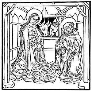 <b class=qtipBold><figcaption>NATIVITY. Woodcut, German, 1483</figcaption></b><br>NATIVITY. Woodcut, German, 1483.<br><em>© none</em> NATIVITY. Woodcut, German, 1483