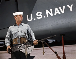 NAVAL AIR STATION, 1942. American serviceman J NAVAL AIR STATION, 1942. American serviceman J