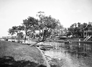 NEW JERSEY, 1905. Wesley Lake, Ocean Grove, New Jersey, in 1905 NEW JERSEY, 1905. Wesley Lake, Ocean Grove, New Jersey, in 1905