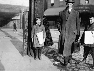 NEW JERSEY: NEWSBOY, 1912. Henry, a ten year old newsboy. Photographed in Jersey City NEW JERSEY: NEWSBOY, 1912. Henry, a ten year old newsboy. Photographed in Jersey City