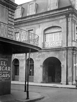 NEW ORLEANS, c1925. A street corner in New Orleans, Louisiana. Photograph by Arnold Genthe NEW ORLEANS, c1925. A street corner in New Orleans, Louisiana. Photograph by Arnold Genthe