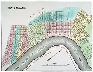 South East Gallery: NEW ORLEANS MAP, 1837. Map of New Orleans, Louisiana