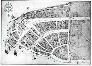 Images Dated 2nd July 2012: NEW YORK, 17th CENTURY. Rectified redraft of the Castello Plan of 1660