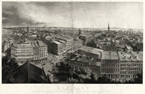 NEW YORK CITY, c1855. A view of Broadway in Manhattan, including Bradys Daguerreian NEW YORK CITY, c1855. A view of Broadway in Manhattan, including Bradys Daguerreian