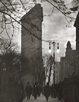 NEW YORK: FLATIRON, 1912. The Flatiron Building, photographed in 1912 by Alvin Langdon NEW YORK: FLATIRON, 1912. The Flatiron Building, photographed in 1912 by Alvin Langdon