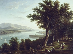 NEW YORK: HYDE PARK, c1836. View from Hyde Park, on the Hudson River NEW YORK: HYDE PARK, c1836. View from Hyde Park, on the Hudson River