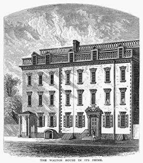 Pearl Street Gallery: NEW YORK: MANSION, 1757. The Walton House, built in 1757 by William Walton on Pearl Street in lower Manhattan