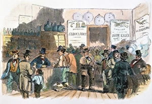 New Yorkers, predominantly Irish immigrants, casting their ballots in the 1858 elections New Yorkers, predominantly Irish immigrants, casting their ballots in the 1858 elections