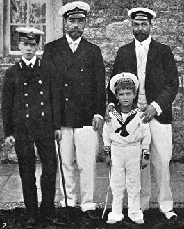 NICHOLAS II & GEORGE V, 1909. Prince Edward of Wales, Tsar Nicholas II of Russia NICHOLAS II & GEORGE V, 1909. Prince Edward of Wales, Tsar Nicholas II of Russia