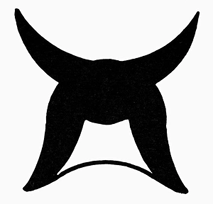 NORDIC SYMBOL: HORNS. Horns of the moon, a Nordic (Germanic) symbol of power NORDIC SYMBOL: HORNS. Horns of the moon, a Nordic (Germanic) symbol of power