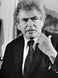NORMAN MAILER (1923-2007). American writer. Speaking at a press conference about his book NORMAN MAILER (1923-2007). American writer. Speaking at a press conference about his book
