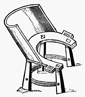 OBSTETRICAL CHAIR, 1513. An obstetrical chair. Woodcut, 1513 OBSTETRICAL CHAIR, 1513. An obstetrical chair. Woodcut, 1513