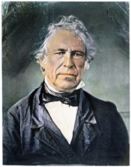 <b class=qtipBold><figcaption>Oil over a daguerrotype, c1850</figcaption></b><br>ZACHARY TAYLOR (1784-1850). Oil over a daguerrotype, c1850.<br><em>© none</em> Oil over a daguerrotype, c1850