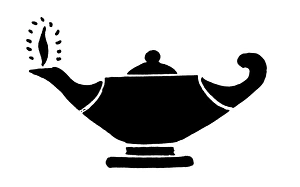 OIL LAMP SYMBOL. An oil lamp as the symbol of knowledge and philosophy OIL LAMP SYMBOL. An oil lamp as the symbol of knowledge and philosophy