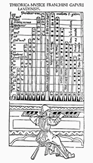 ORGAN, 1492. Woodcut from Franchino Gaffurios Theorica Musicae Laudensis, Milan ORGAN, 1492. Woodcut from Franchino Gaffurios Theorica Musicae Laudensis, Milan