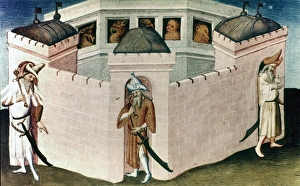 PALACE OF KUBLAI KHAN. Palace of Kublai Khan in Peking. Miniature, early 15th century PALACE OF KUBLAI KHAN. Palace of Kublai Khan in Peking. Miniature, early 15th century