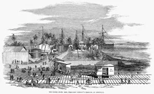 Aspinwall Gallery: PANAMA RAILWAY, 1855. The United States Mail Steamship Companys premesis, at Aspinwall