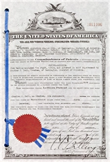 Patent granted to Charles Bell for an improvement on flying machines using ailerons Patent granted to Charles Bell for an improvement on flying machines using ailerons