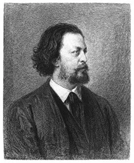 Nobel Prize Laureate Gallery: PAUL VON HEYSE (1830-1914). German writer. Etching by J.L. Raab after Franz von Lenbach