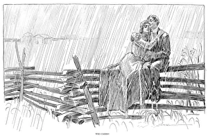Pen and ink drawing by Charles Dana Gibson, 1901 Pen and ink drawing by Charles Dana Gibson, 1901