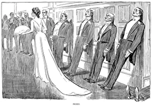 Pen and ink drawing by Charles Dana Gibson, 1902 Pen and ink drawing by Charles Dana Gibson, 1902