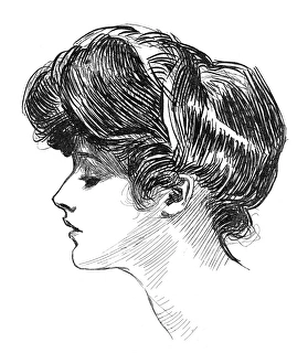 Pen and ink drawing by Charles Dana Gibson, c1904 Pen and ink drawing by Charles Dana Gibson, c1904