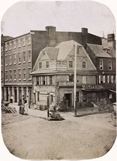 PHILADELPHIA, 1854. The old London Coffee House at the corner of Market and Front