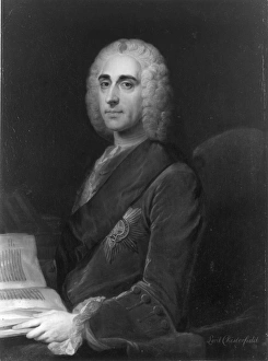 PHILIP DORMER STANHOPE (1694-1774). Fourth Earl of Chesterfield. English statesman PHILIP DORMER STANHOPE (1694-1774). Fourth Earl of Chesterfield. English statesman