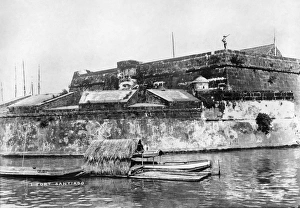 PHILIPPINES, c1900. A view of Fort Santiago in Manila, Philippines. Photograph, c1900 PHILIPPINES, c1900. A view of Fort Santiago in Manila, Philippines. Photograph, c1900