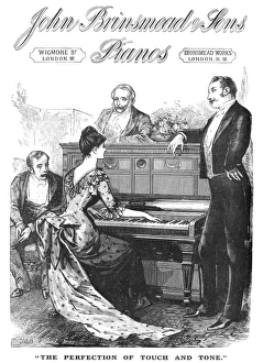 PIANO ADVERTISEMENT, 1888. Advertisement from an English newspaper of 1888 for PIANO ADVERTISEMENT, 1888. Advertisement from an English newspaper of 1888 for