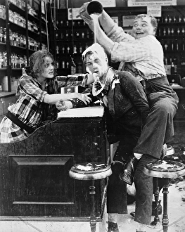PIE IN THE FACE. Silent film still. Fatty Arbuckle PIE IN THE FACE. Silent film still. Fatty Arbuckle