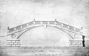 Plan for a bridge in Venice, Italy, by Giovanni Antonio Selva Plan for a bridge in Venice, Italy, by Giovanni Antonio Selva