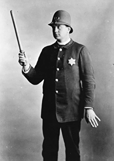 POLICEMAN, 1891. A Chicago, Illinois, police officer. Photographed in 1891 POLICEMAN, 1891. A Chicago, Illinois, police officer. Photographed in 1891