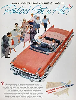 1957 Pontiac Automobile Advertisement. Prints from Granger