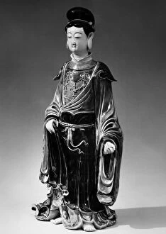 Porcelain figure of the bodhisattva Guanyin. Ming Dynasty, 1368-1644