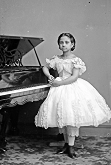 PORTRAIT: GIRL, c1860. Portrait of Teresa Cavens. Photograph, c1860 PORTRAIT: GIRL, c1860. Portrait of Teresa Cavens. Photograph, c1860
