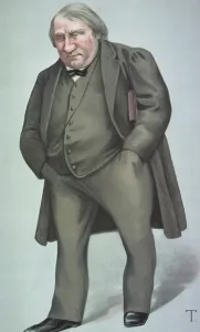 Portrait Prints: Caricature print of Ernest Renan, French philosopher and historian