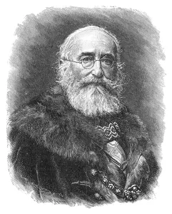 Portrait Prints: Kálmán Tisza Wood Engraving Print