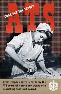 POSTER: WOMEN WORKERS. ATS cook for the troops POSTER: WOMEN WORKERS. ATS cook for the troops