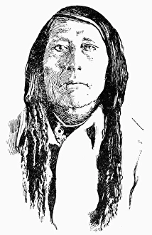 POUNDMAKER (c1842-1886). Canadian Cree chief. Line drawing by Charles W. Jefferys POUNDMAKER (c1842-1886). Canadian Cree chief. Line drawing by Charles W. Jefferys