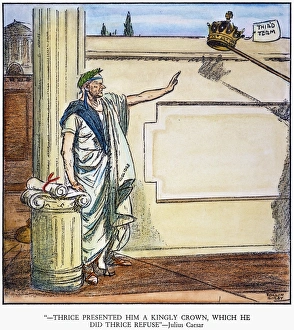 President Calvin Coolidge refusing a third term: cartoon by Rollin Kirby from the New President Calvin Coolidge refusing a third term: cartoon by Rollin Kirby from the New