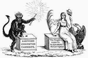 PRESIDENTIAL CAMPAIGN, 1816. Democratic-Republican campaign poster of 1816 PRESIDENTIAL CAMPAIGN, 1816. Democratic-Republican campaign poster of 1816